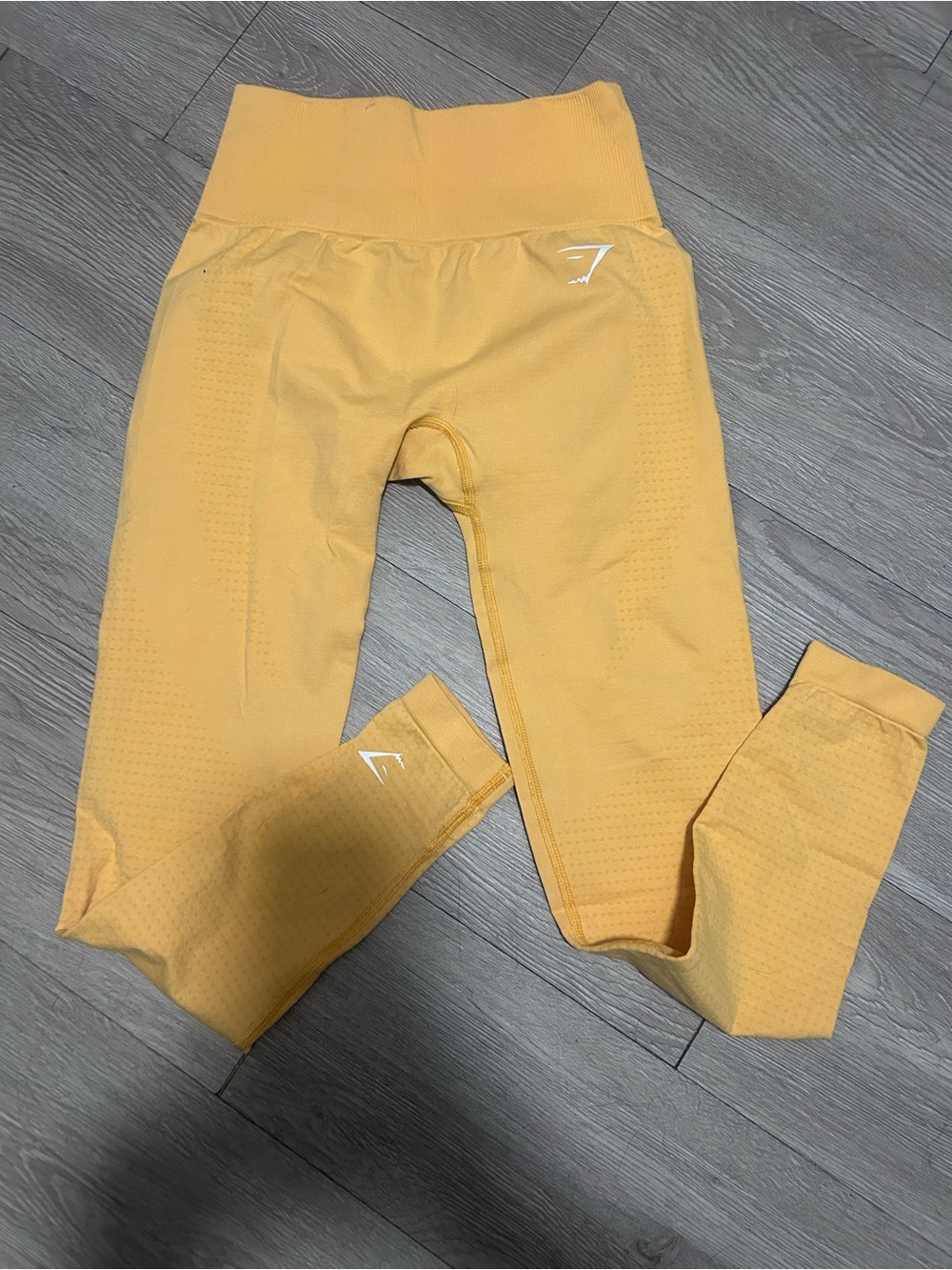 Gymshark Seamless High-Waist Leggings - Mustard Yellow